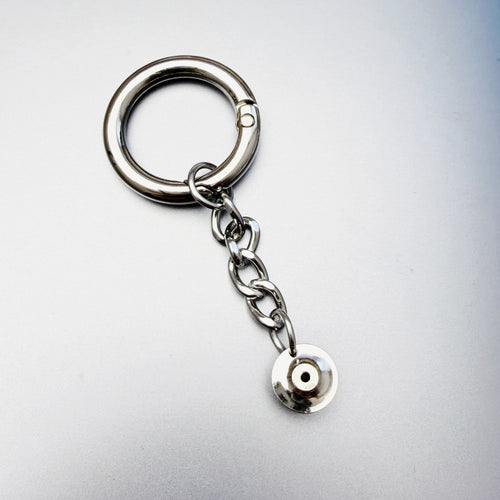 Enamel Pin to Keychain Converter – Instant DIY Bag Charm, Gold & Silver, No Tools Needed