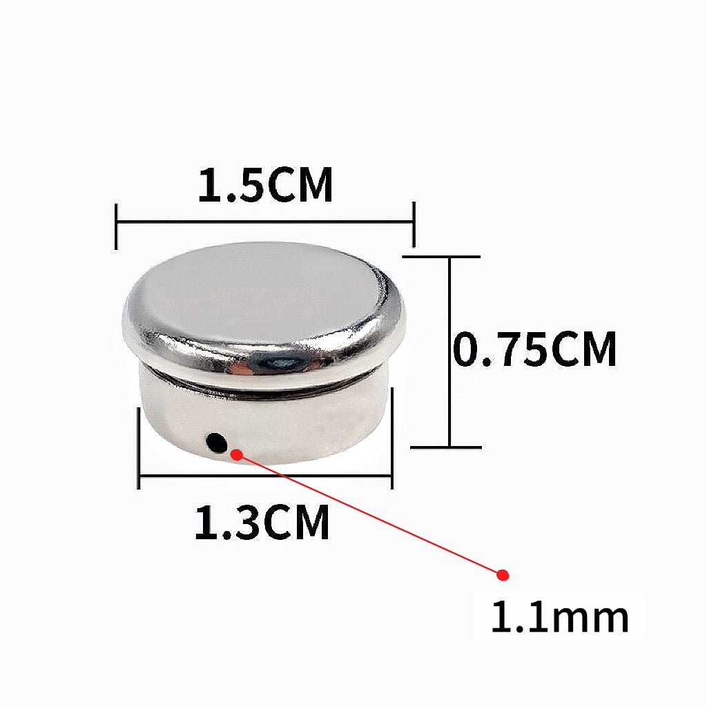 Strong Magnetic Brooch & Badge Clasp - No Pin Holes, No Damage to Clothes, Secure Hold for Thick Coats, Invisible Holder, Gold/Silver