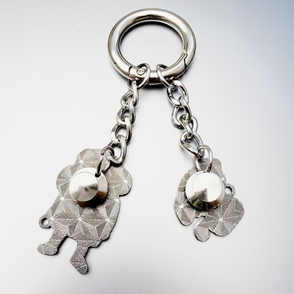 Enamel Pin to Keychain Converter – Instant DIY Bag Charm, Gold & Silver, No Tools Needed