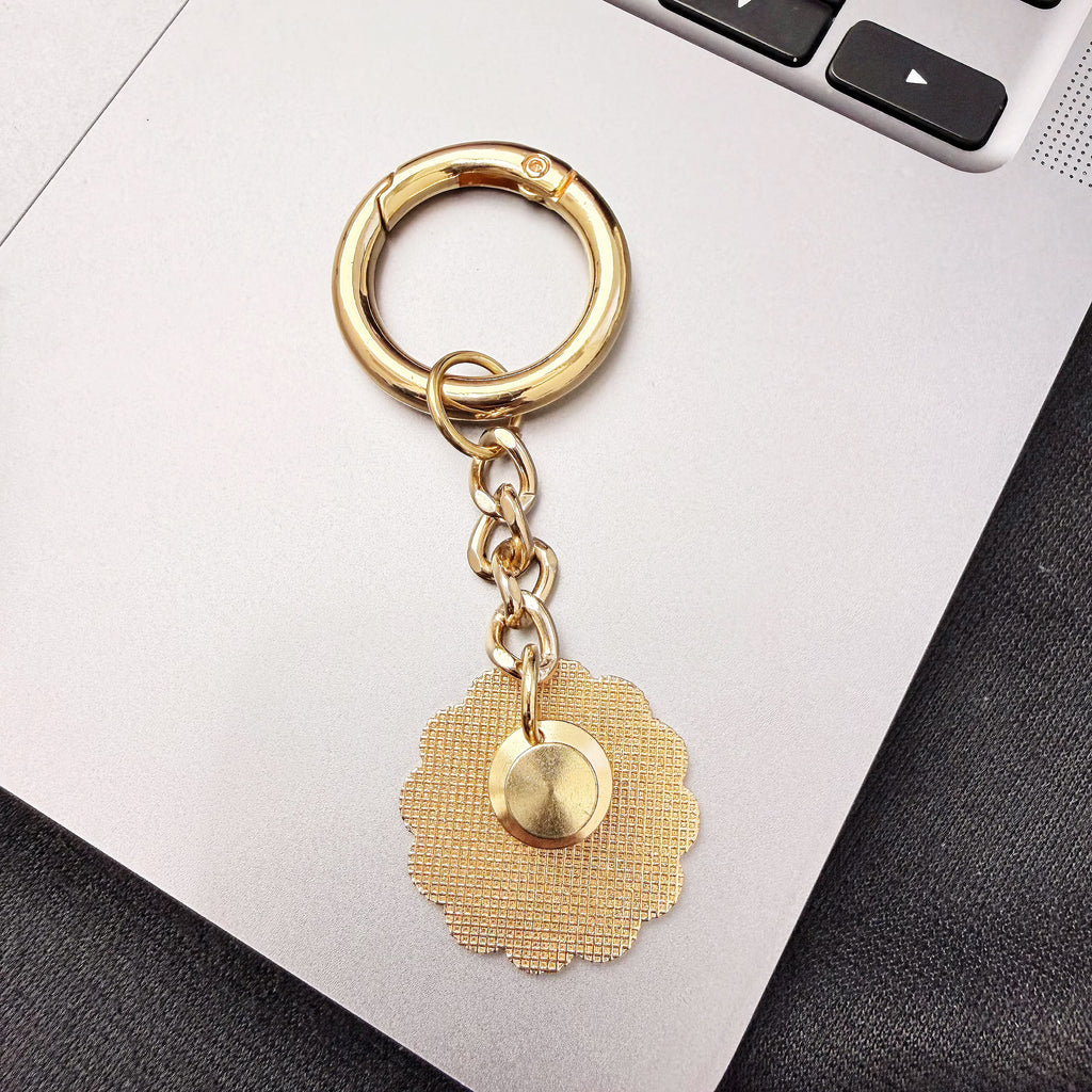 Enamel Pin to Keychain Converter – Instant DIY Bag Charm, Gold & Silver, No Tools Needed