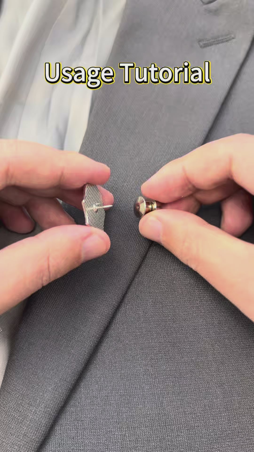 Enamel Pin & Badge Pin Magnetic Converter - Lapel Pin Zero Damage Through-Cloth Snap, No Falls No Shake, Clothes Never Tear