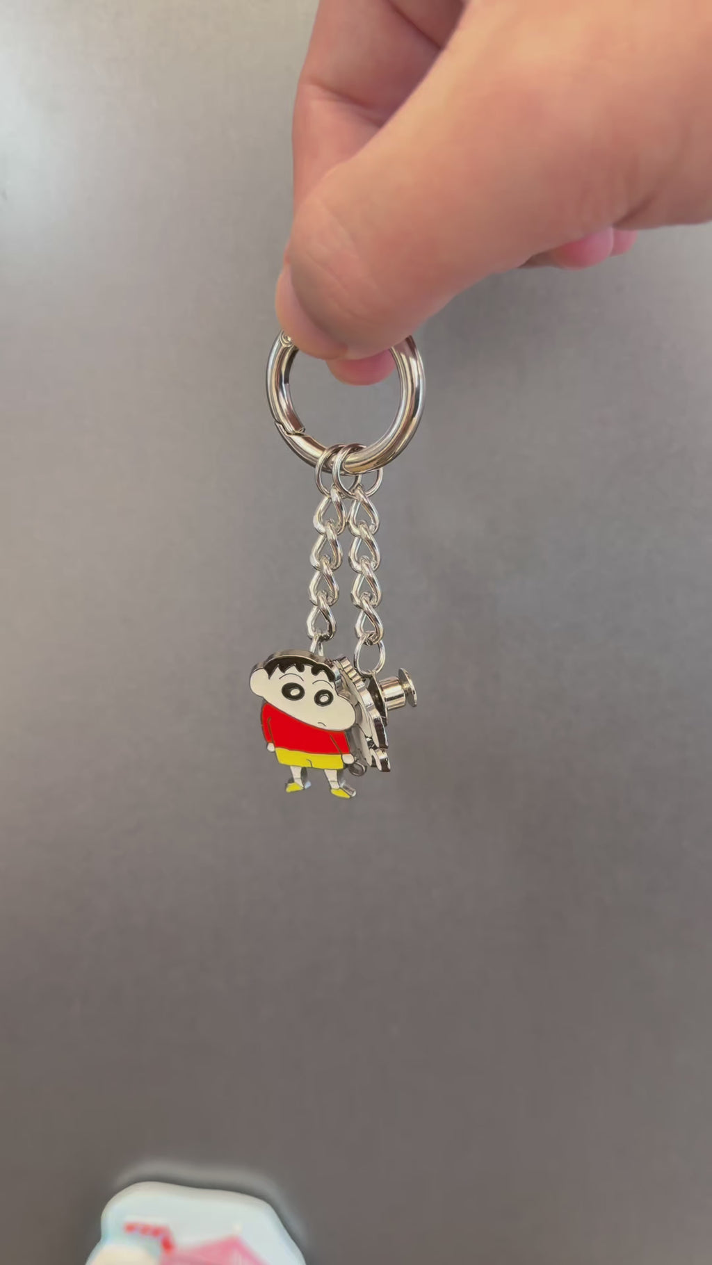 Enamel Pin to Keychain Converter – Instant DIY Bag Charm, Gold & Silver, No Tools Needed